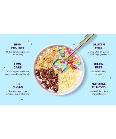 Magic Spoon Variety 4-Pack - Keto, Gluten Free, Sugar Free Cereal | High Protein, Non-GMO, Zero Sugar, Low Carb Breakfast Snacks - Buy Online on GoSupps.com
