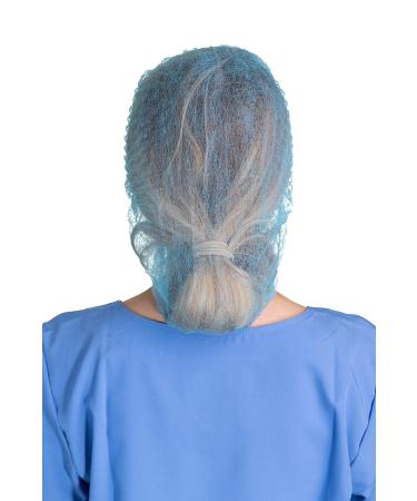 Disposable Bouffant Caps | 24 Inch | Blue | 100 Pack | Head Covers | Hair Nets - Buy Online on GoSupps.com