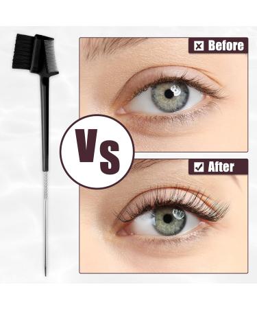 VOCOSTE Dual Comb Eyebrow Brushes & Eyelash Comb - Travel Makeup Tool for Women 8.15" Black - Buy Online on GoSupps.com
