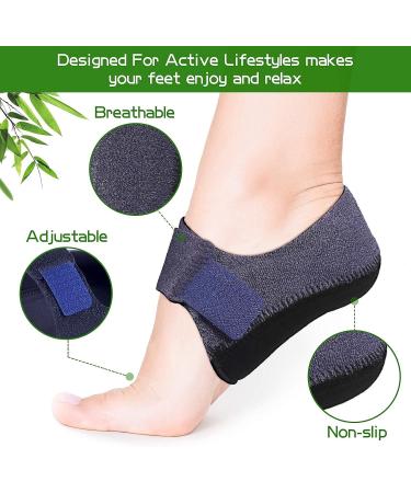 2PC Gel Heel Cushions - Silicone Bandage for Heel Spur & Plantar Fasciitis Relief | Comfortable Support for Painful & Cracked Heels - Buy Online on GoSupps.com