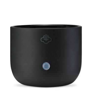 Serene House Sprout Ceramic No-Spill Wax Melt Warmer with LED Light Flameless Soot-Free Scented Wax Warmer for Safe Easy and Clean Home Aromatherapy Black