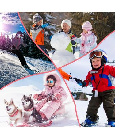 Vagasi Waterproof Winter Ski Gloves for Kids | Fleece Windproof Outdoor Sports (4-6 Years) - Buy Online on GoSupps.com