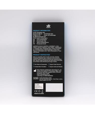 AnjoCare Kinesiology Tape for Muscles & Joints - Sports & Injury Recovery Tape - Pink & Blue - Precut for Knee, Ankle, Shoulder - Buy Online on GoSupps.com