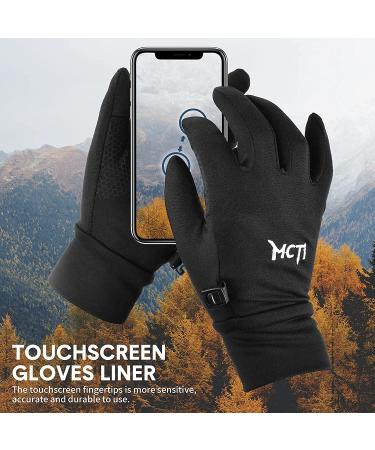 MCTi Running Gloves for Men & Women - Touchscreen Lightweight Sports Gloves for Motorcycle Cycling Hiking & Working - Black - Buy Online on GoSupps.com