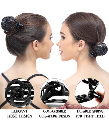RC ROCHE 6 Pieces Octopus Bun Hair Clips - Firm Hold Non-Slip Claws for Thick Hair - Large Black Hair Accessories for Women - Buy Online on GoSupps.com