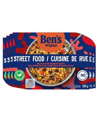 Ben's Original Street Food Bean & Rice Burrito Bowl 6PK CASE Bean & Rice Buritto Bowl (6 Pack) 6