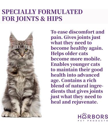 Harbor's Joint Juice 59ml - Cat Joint Supplement for Fast Pain Relief & Younger Hips | Glucosamine, MSM, Chondroitin, Hyaluronic Acid | Yummy Organic Beef Flavor - Buy Online on GoSupps.com