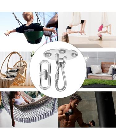 Realbrite Punching Bag Bracket - Stainless Steel Ceiling Hooks for 450kg Bags | Durable & Bomb-Resistant | 2-Piece 180 Ceiling Attachment - Buy Online on GoSupps.com
