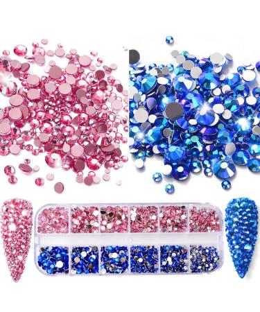 10,500 AB Flatback Rhinestones Kit with Tweezer & Brush - Nail Art, Makeup, Crafts - Buy Online on GoSupps.com