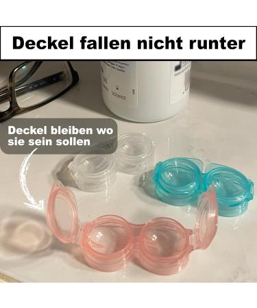 Traptix Eyesbear - Foldable & Economical Contact Lens Container | Odor-Free Less Liquid Consumption Transparent Storage - Ideal for Travel (1x) - Buy Online on GoSupps.com