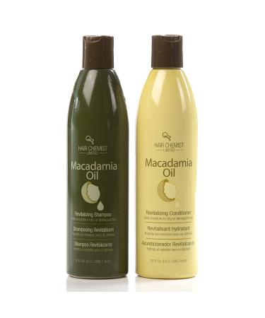 Hair Chemist Macadamia Oil Revitalizing Combo - Shampoo 10 ounce and Conditioner 10 ounce