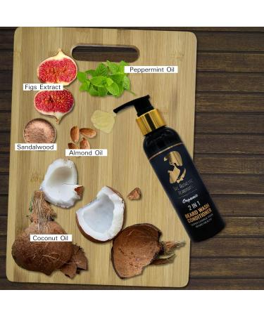 AL HOOR Organic Beard Shampoo and Conditioner for Men - Aloe Vera, Fig Extract, Almond & Coconut - 2-in-1 Formula for Cleaner, Softer & Stronger Beard - Reduces Itch and Beard Dandruff - Buy Online on GoSupps.com