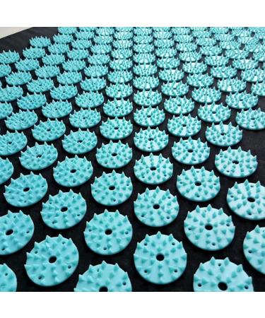 Almencla Neck - Acupressure Mat and Pillow Set - Relieves Stress Back Neck Blue - Buy Online on GoSupps.com