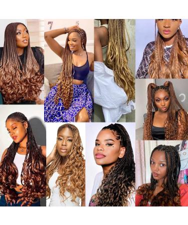 Dt Cheryl French Curls Braiding Hair - 8 Pack Pre-Stretched Loose Wave Extensions 24 Inch 75g/Pack Synthetic Curly Hair - Buy Online on GoSupps.com