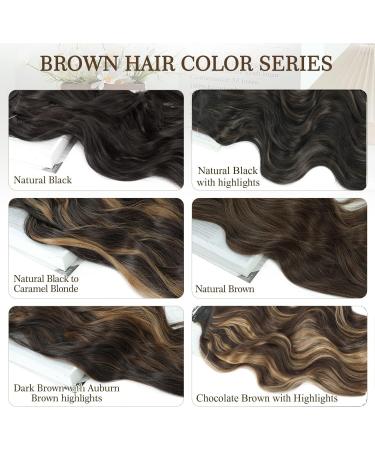 Fine Plus Halo Hair Extension Long Wavy Invisible Wire Hair Extensions with Transparent Adjustable Size 2 Clips Secret Hair Pieces for Women Daily Use-Natural Brown 20 Inch Natural Brown - Buy Online on GoSupps.com