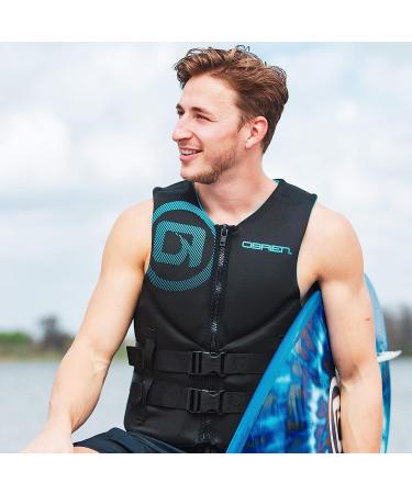 O'Brien Mens Neoprene Life Jacket X-Large - Cyan - Buy Online on GoSupps.com