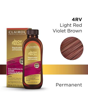 Clairol Professional Permanent Liquicolor 4RV Light Red Violet Brown - Dark Hair Color 2 oz | Buy Online - Buy Online on GoSupps.com