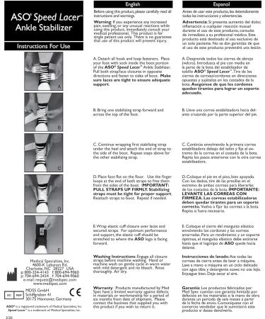 ASO Speed Lacer Ankle Stabilizer - Black XX-Large | Best Support for Sports & Recovery | International Shipping Available - Buy Online on GoSupps.com