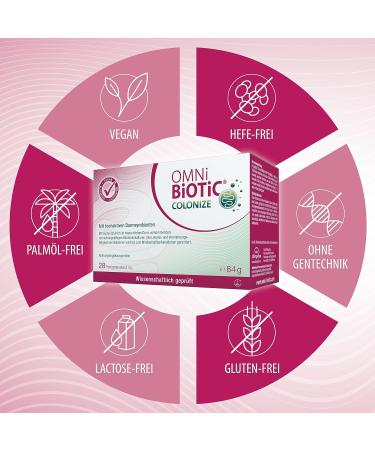 Omni Biotic Colonize - 28 Portions of Vegan Probiotic Powder | 6 Strains & 18 Billion Gut Bacteria | Daily Intestinal Flora Support - Buy Online on GoSupps.com