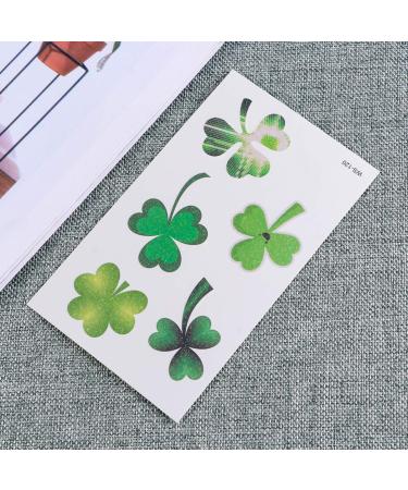 Amosfun 10 Sheets Shamrock Temporary Tattoos - St. Patrick's Day Irish Clover Party Favors - Buy Online on GoSupps.com