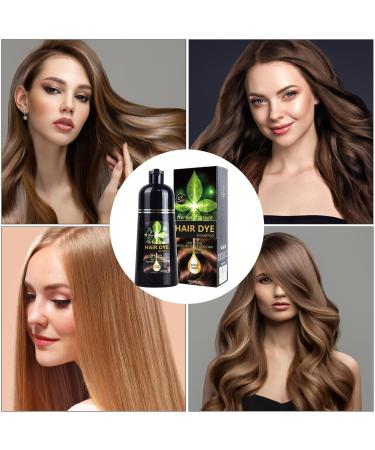 3 in 1 Hair Dye Shampoo Natural Plant Ingredients Black Hair Dye Shampoo Instant Hair Color Shampoo for Women and Men 500ml - Buy Online on GoSupps.com