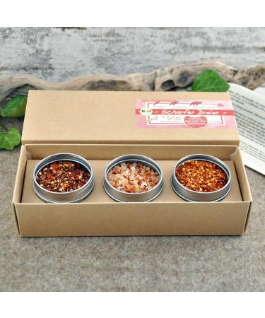 Buy Direct & Friendly Sharp Dreier Bio Gift Set for Men Extra Sharp Chilli Chilli Salt & Spice Mix - Buy Online on GoSupps.com