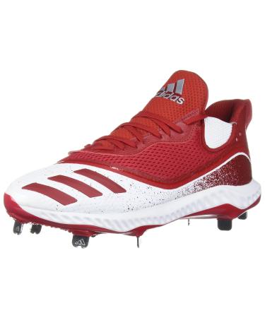 adidas Men's Icon V Bounce Cleats Baseball Shoe 12 Power Red/Power Red/Ftwr White