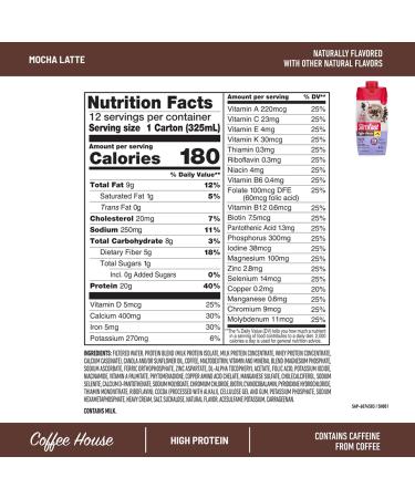 Bundle SlimFast High Protein Meal Replacement Powder, Caffeine, Mocha Cappuccino, 21 Servings + Protein Shake, Mocha Latte- 20g Protein, Meal Replacement Shake Ready to Drink, 11 Fl Oz (Pack of 12) Mocha Protein Meal Replac  - Buy Online on GoSupps.com