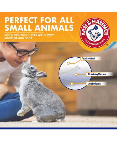 Arm & Hammer Super Absorbent Cage Liners for Guinea Pigs, Hamsters & Rabbits - 7 Pack - Buy Online on GoSupps.com