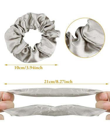 12 Pieces Scrunchies 6 Colours Silk Elastic Hairbands Satin Elastic Soft Hair Ties Elastic Satin Hair Scrunchy Silk Scrunchies Silk Bobbles for Women Girls Hair Accessories - Buy Online on GoSupps.com