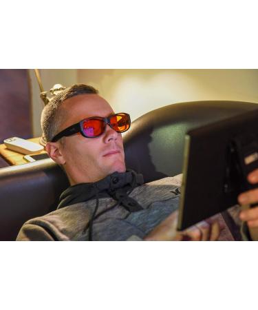 99.9% Blue Light Blocking Glasses for Sleep - Amber Nighttime Eyewear - Transform Prescription & Reading Glasses into Blue Blockers - Buy Online on GoSupps.com