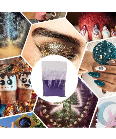 Buy Extra Fine Holographic Glitter 50g - Ultra Fine Makeup Sparkle for Eyes Nails & Cards - Gorgeous Purple Glitter - Buy Online on GoSupps.com