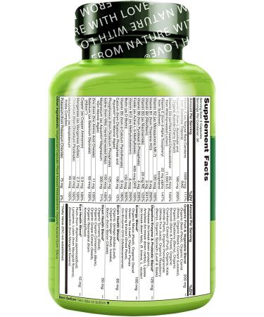 Naturelo Whole Food Multivitamin for Men - 120 Vegetarian Capsules | Premium Nutrition - Buy Online on GoSupps.com
