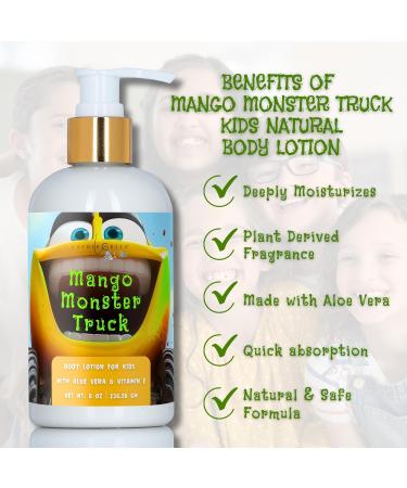Lather Green Kids Body Lotion Plant Based Gentle Moisturizer with Shea Butter Safe for Sensitive Skin Mango Monster Truck 3 Pack (8 oz Each) - Buy Online on GoSupps.com