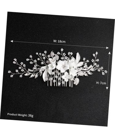 DOITOOL Tiara Women Hairpin Women Hair Comb Women Insert Comb Hair Comb Headpiece Floral Headdress Manual Bride Headgear - Buy Online on GoSupps.com