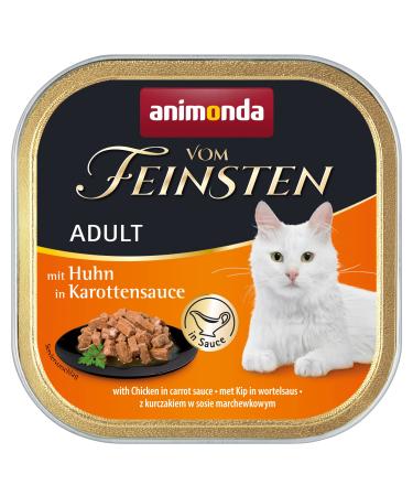Animonda Vom Feinsten Adult cat food wet food for adult cats with chicken in carrot sauce 32 x 100 g