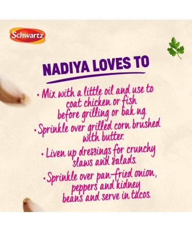 Schwartz x Nadiya Bell Pepper Oregano & Garlic All Purpose Seasoning Drum 110g - Buy Online on GoSupps.com