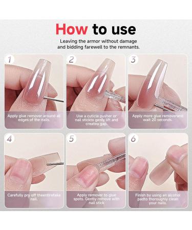 Nail Glue Remover for Artificial Nails - 10ml Water-Based Dissolving Solution | Nail Glue Removal Solution for Women Girls Mothers Brides and Beauty Enthusiasts at Home or in the Salon - Buy Online on GoSupps.com