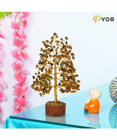Tigers Eye Crystal Tree - Healing Crystals and Gemstone Tree for Good Luck and Meditation - Buy Online on GoSupps.com