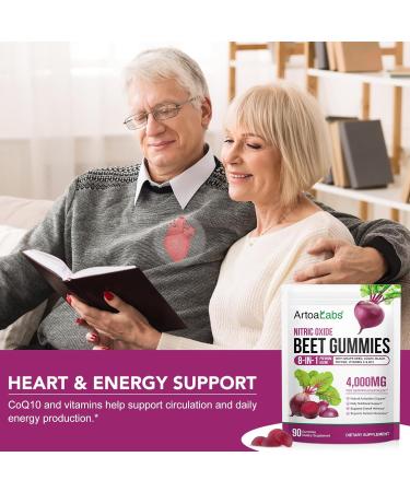 WOJBALMN Beets Gummies Blood Pressure Support 180 Beet Chews Liposomal Beet Powder for Superior Absorption Grape Seed for Nitric Oxide Circulation & Heart Health Vegan Non-GMO - Buy Online on GoSupps.com