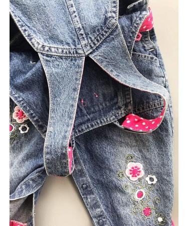 Peacolate Baby Girls Rose Overalls with Belt | Kids Pants 6-9 Months - Buy Online on GoSupps.com