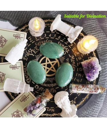 Buy Xiannvxi 2.4 Polished Green Aventurine Worry Stones - Natural Crystal Gemstones for Reiki Healing & Massage | International Shipping - Buy Online on GoSupps.com