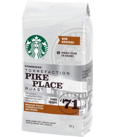 Starbucks Pike Place Whole Bean Medium Roast Coffee 907 gram & Espresso Roast Whole Bean Coffee 907 gram - Buy Online on GoSupps.com