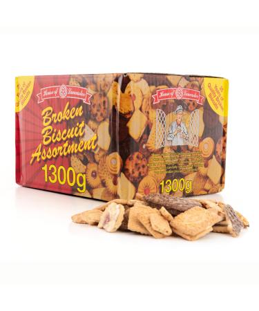 Savvy Puppy Broken Biscuits Assorted Broken Biscuits Chocolate Biscuit Mix Premium Selection of Assorted Biscuits Family Sweet Treats 1300g Pack