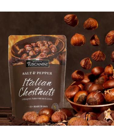 Tuscanini Premium Italian Chestnuts 3.5oz (3 Pack) | Roasted & Ready to Eat | High Fiber & Antioxidants | Product of Italy | Certified Kosher - Buy Online on GoSupps.com