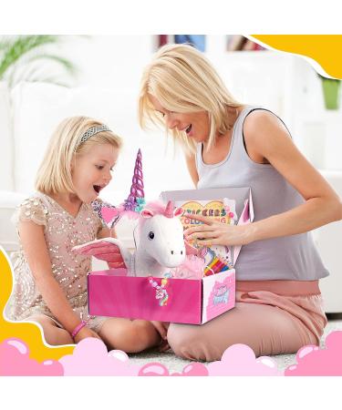 EUCOCO Unicorn Gifts for Girls Age 3-8 | Soft Toys for 3-8 Year Old Girls | Plush Unicorn Toys Set for Kids | Pink Unicorn Toys for 3 4 5 6 7 Year Old Girls - Buy Online on GoSupps.com