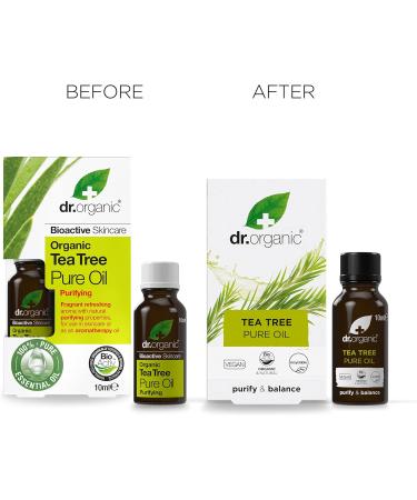 Dr Organic Tea Tree Oil 10ml - Natural, Vegan & Cruelty-Free - Buy Online on GoSupps.com