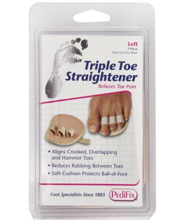 PediFix Triple Toe Straightener, Left Foot