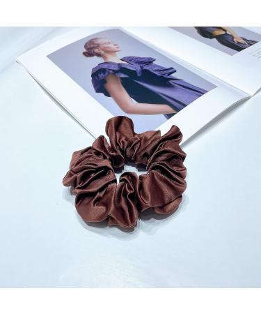 Elegant Satin Silk Scrunchies - 6 Pack | Big Hair Ties for Ponytail | Gentle on Hair - Buy Online on GoSupps.com