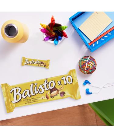 BALISTO - Barres chocolat et biscuit c r ales lait miel et amandes - 10 sachets de 18 5g - 185g (Lot de 2) - Buy Online on GoSupps.com